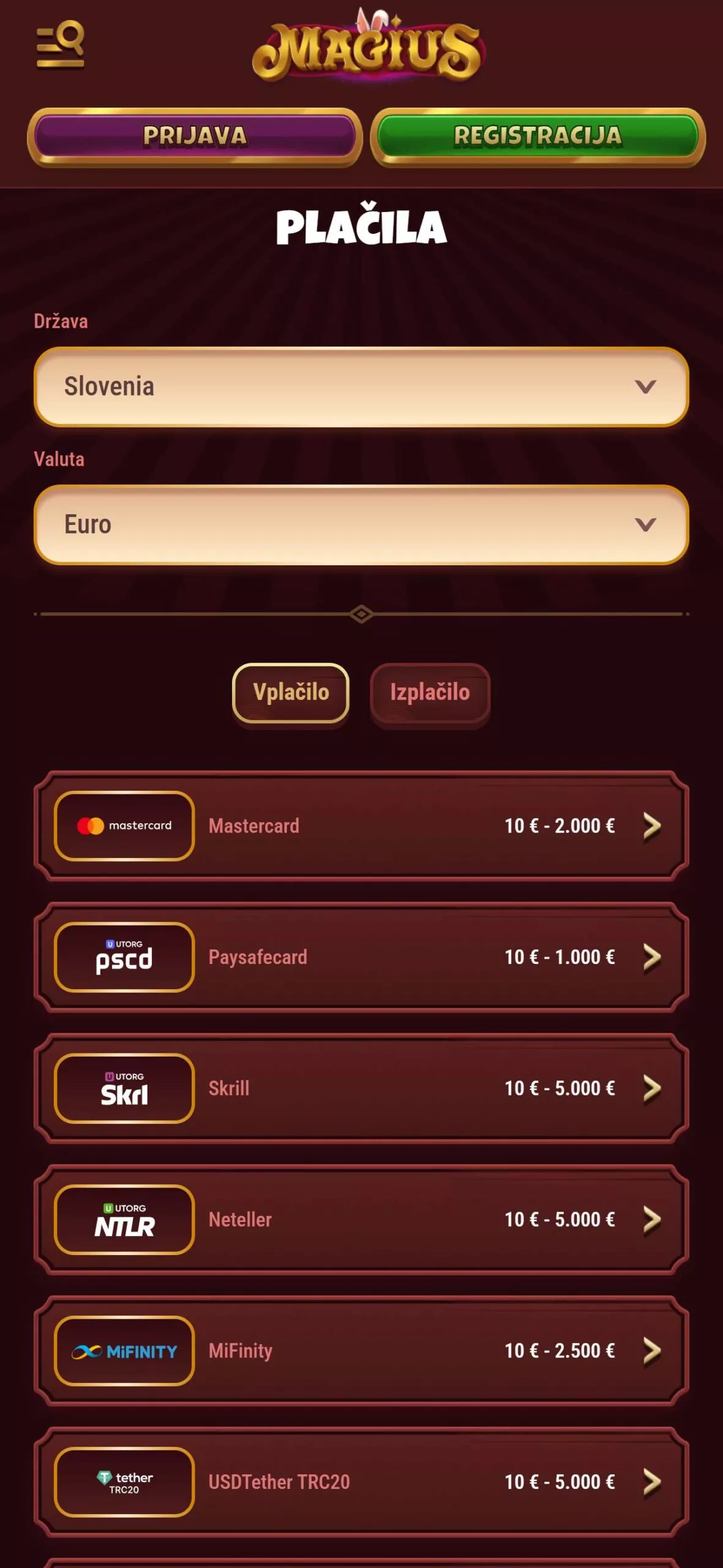 Magius bonus bez vkladu