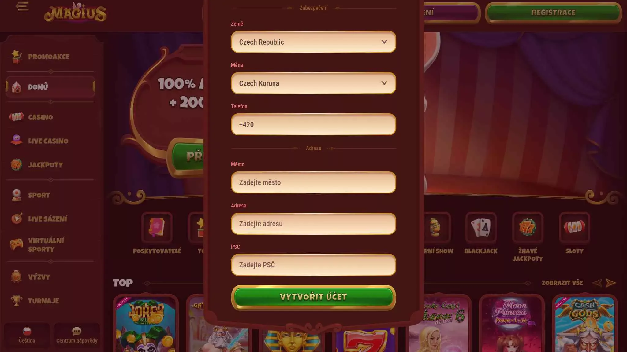 Magius brezplačni vrtljaji